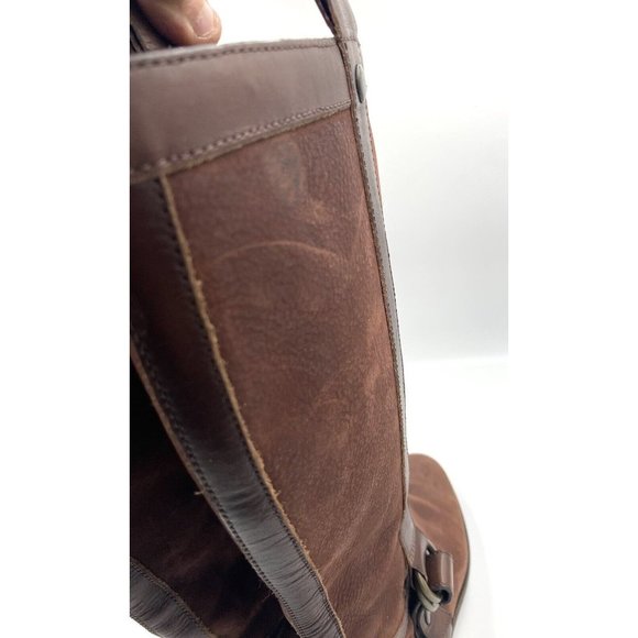 Cole Haan Women’s Leather Knee High Boots Brown‎ Distressed Size 8.5 B - Picture 7 of 16